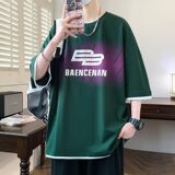 25152-特P40夏季休闲时尚T恤男短袖打底衫青少年潮牌印花T恤，男装T恤，电商D310（原电商305）