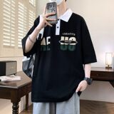 25065-特P40夏季休闲时尚T恤男短袖打底衫青少年翻领短袖polo衫，男装T恤，电商D310（原电商305）
