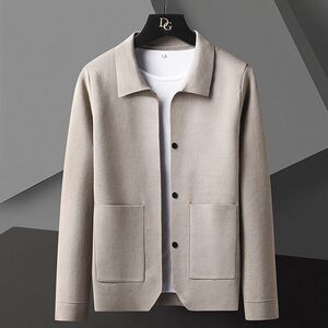 78812-P78春季休闲时尚毛衣外套男长袖开衫轻熟风商务休闲外套图片