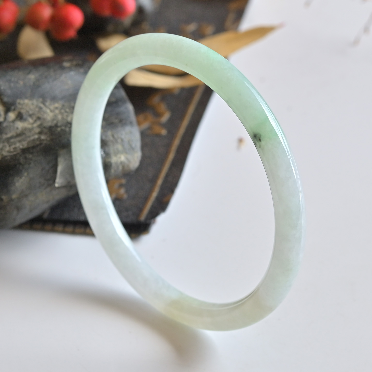 特价清货翡翠手镯A货叮当镯糯种玉镯子女款天然玉石镯子一物一图