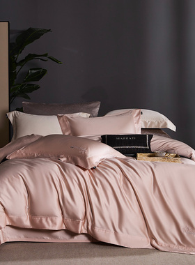 意大利进口180支埃及棉四件套七星级酒店高端长绒棉床品1000TC