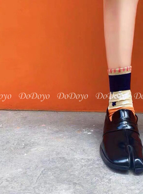 洞洞妖 分趾袜二趾袜男女同款秋冬日本SOUSOU纯棉INS潮网红中筒袜