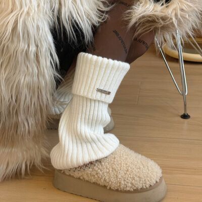 DODOYO金属标保暖袜套女秋冬