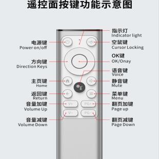 铝合金无线蓝牙语音遥控器2.4G谷歌语音遥控器迷你键盘双模
