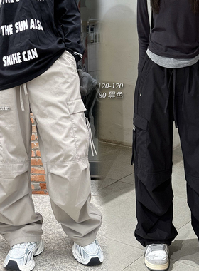 天依角2024冬儿童机能风直筒伞兵15069一体绒工装裤初中生26038