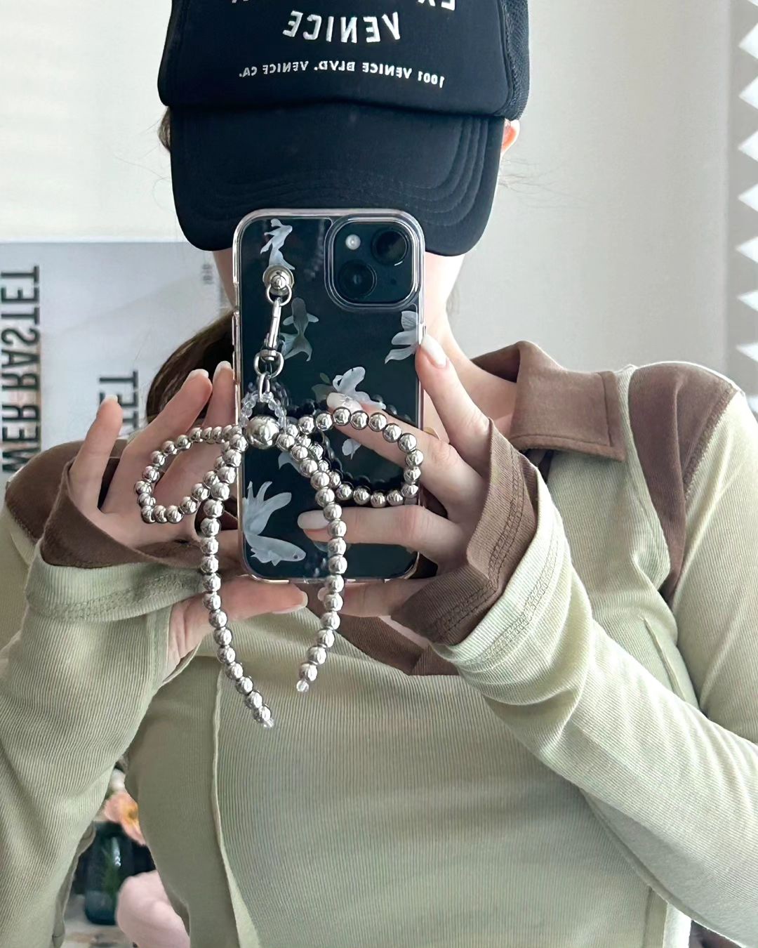 韩国EARLOBE东大门正品代购钥匙链 24年新款甜美蝴蝶结挂饰ins款