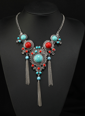 复古民族风藏式项链女异域配饰