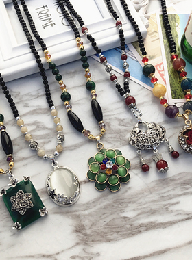 时尚复古气质长款项链女