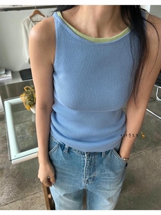 2025年春夏新款韩国东大门直邮 ray窄带针织背心