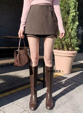 2025年秋冬新款韩国东大门直邮 shew背部松紧腰百搭裙裤