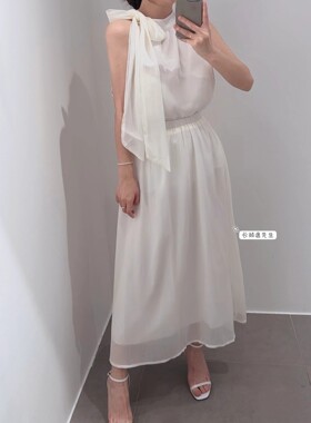 2024年春夏新款韩国东大门直邮 serin蝴蝶结优雅雪纺套装