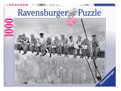 现货 拼图 坐在纽约上空的工人1000片Ravensburger 德国进口拼图