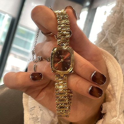 小金表女生轻奢小众女士机械表中古手表女石英表腕表新款女款礼物