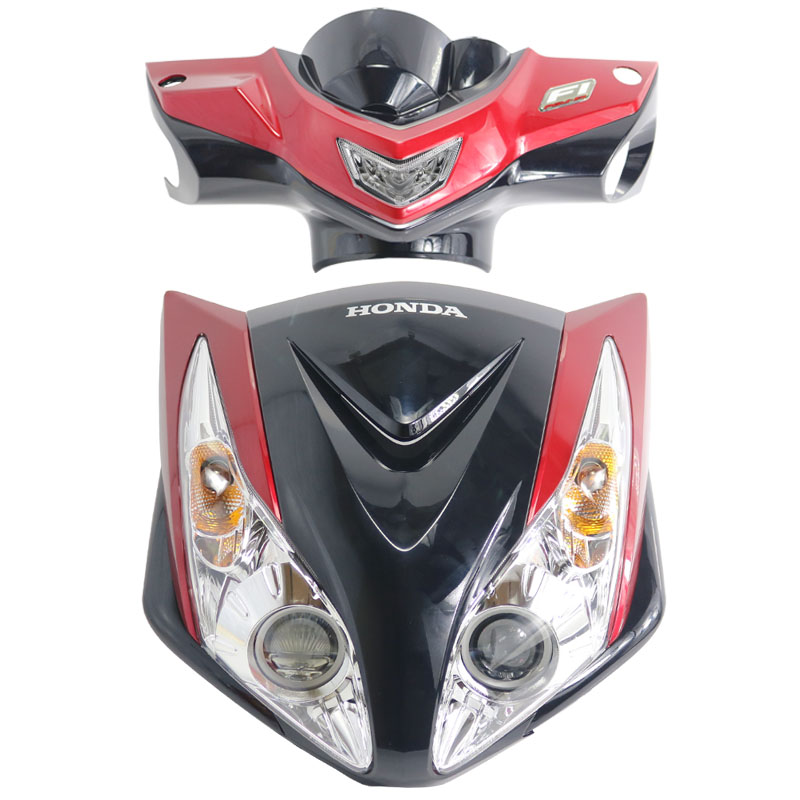 五羊本田摩托车纯正零配件弯刀110t-5外壳板件塑料壳大灯罩原装