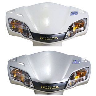 五羊本田睿御110灯箱头罩挡风罩导流罩挡泥板前围转灯仪表罩外壳