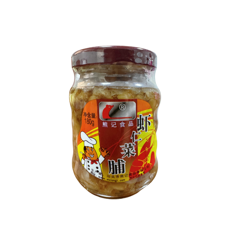 潮汕特产 熊记虾仁 肉丁菜脯  180g包邮萝卜干佐餐下饭菜早餐杂