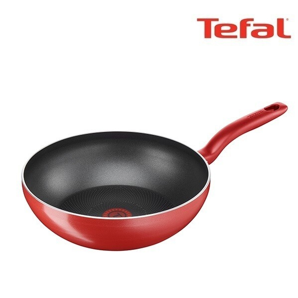 原装进口正品法国产特福tefal不粘锅炒锅电磁炉燃气通用炒菜锅