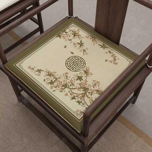 中式实木餐椅垫四季通用防滑