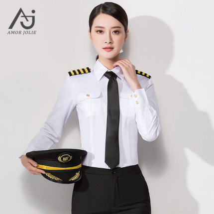 中国机长同款服装制服女飞行员空少套装衬衫肩章领带秋装韩版