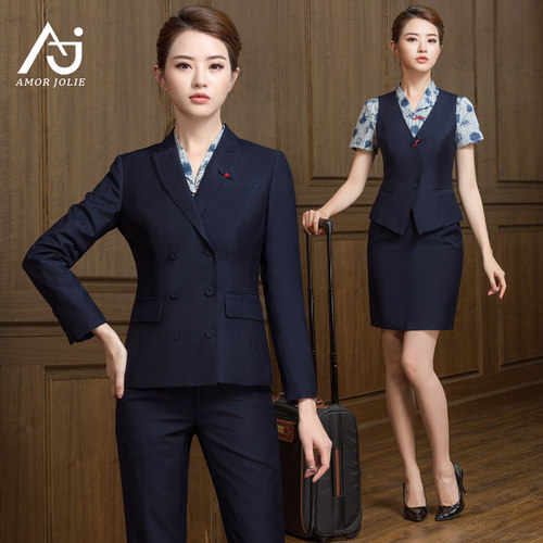 空姐制服咨询师职业套装