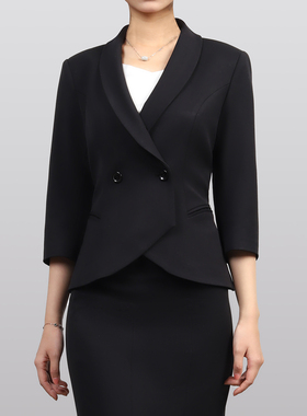 职业女裙西装套装前台接待案场客服会务美容物业工作服主持人正装