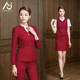 东航空姐制服女职业套装 气质空乘售楼面试酒店美容师工作服国韵红