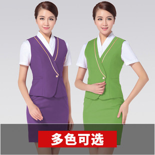 空姐制服工作服西裙套装高端酒店口腔客服金店售楼部工装清仓捡漏