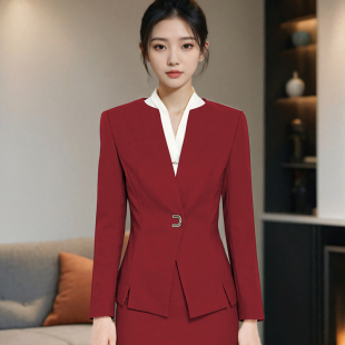 职业装西装套装女高端气质酒店经理售楼部工作服物业前台销售工装