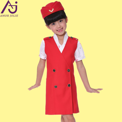 深航空姐马甲连衣裙影楼表演礼服