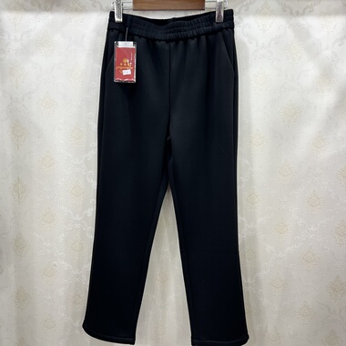 金元宝821加绒裤子小脚中老年裤子黑色妈妈裤