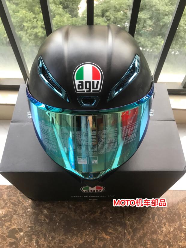 【MOTO机车部品】AGV GPRR锻造碳纤维限量冰蓝摩托车头盔赛车跑盔