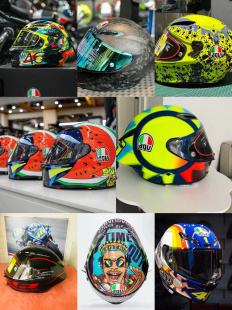 AGV GP RR VR46罗西西瓜披萨涂鸦冰蓝变色龙罗拉限量摩托车头盔
