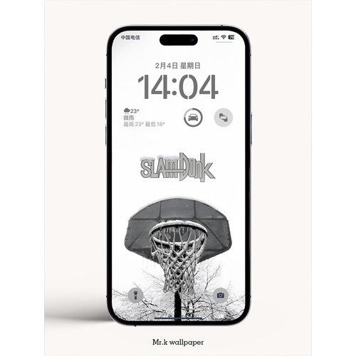 K76 / 灌篮高手 雪地球场 /iphone手机4K高清壁纸苹果手机壁纸