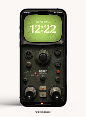 K310 /雷达扫描仪 复古播放器 iphone手机4K高清壁纸苹果手机壁纸