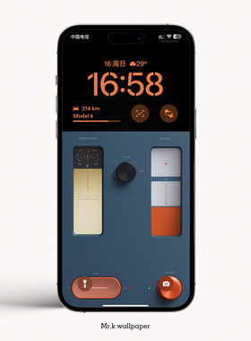 K326 BLUE / 极简复古播放器 iphone手机4K高清壁纸苹果手机壁纸