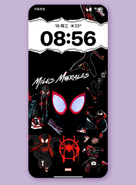 K1130 蜘蛛侠平行宇宙 Iphone手机4K高清壁纸苹果手机壁纸