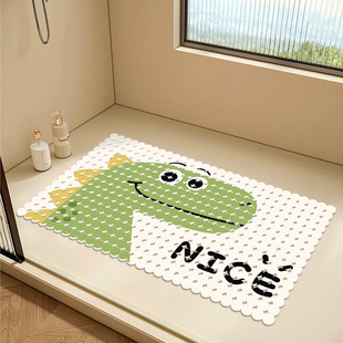 透水带排水孔 吸盘防滑地垫漏水速干浴室洗澡脚垫儿童淋浴房专用