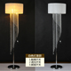 现代简约落地灯客厅卧室调光灯创意床头水晶台灯LED护眼立式 地灯