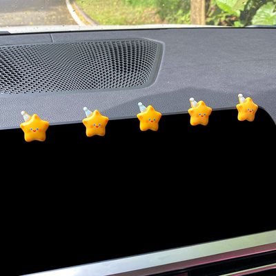 睡帽星星中控台迷你车内装饰品