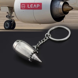 仿真飞机发动机模型飞机引擎合金钥匙扣卡通原创精致礼品送男生