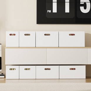 带盖子日式 直角收纳盒书籍书本储物盒桌面多功能零食玩具整理盒子