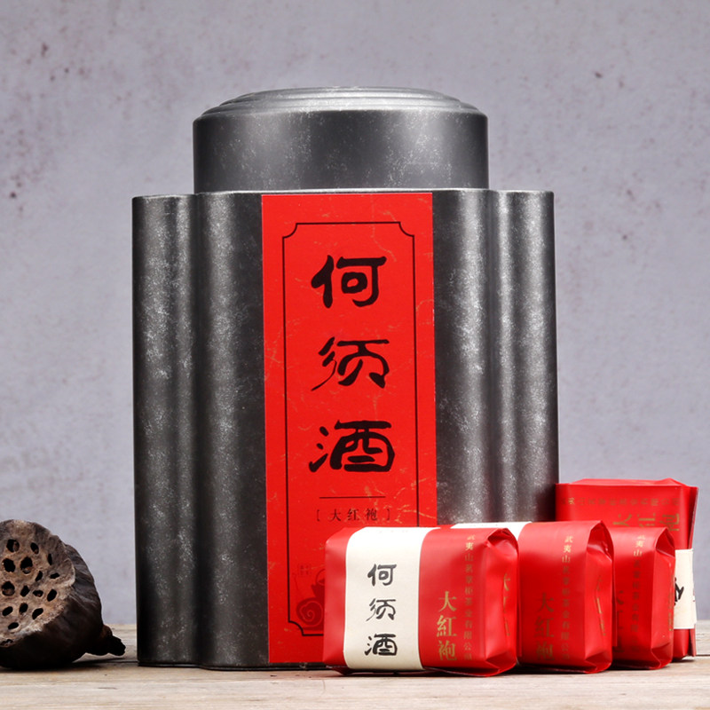 正岩大红袍茶叶何须酒250g足火浓香特级武夷山武夷岩茶泡袋装