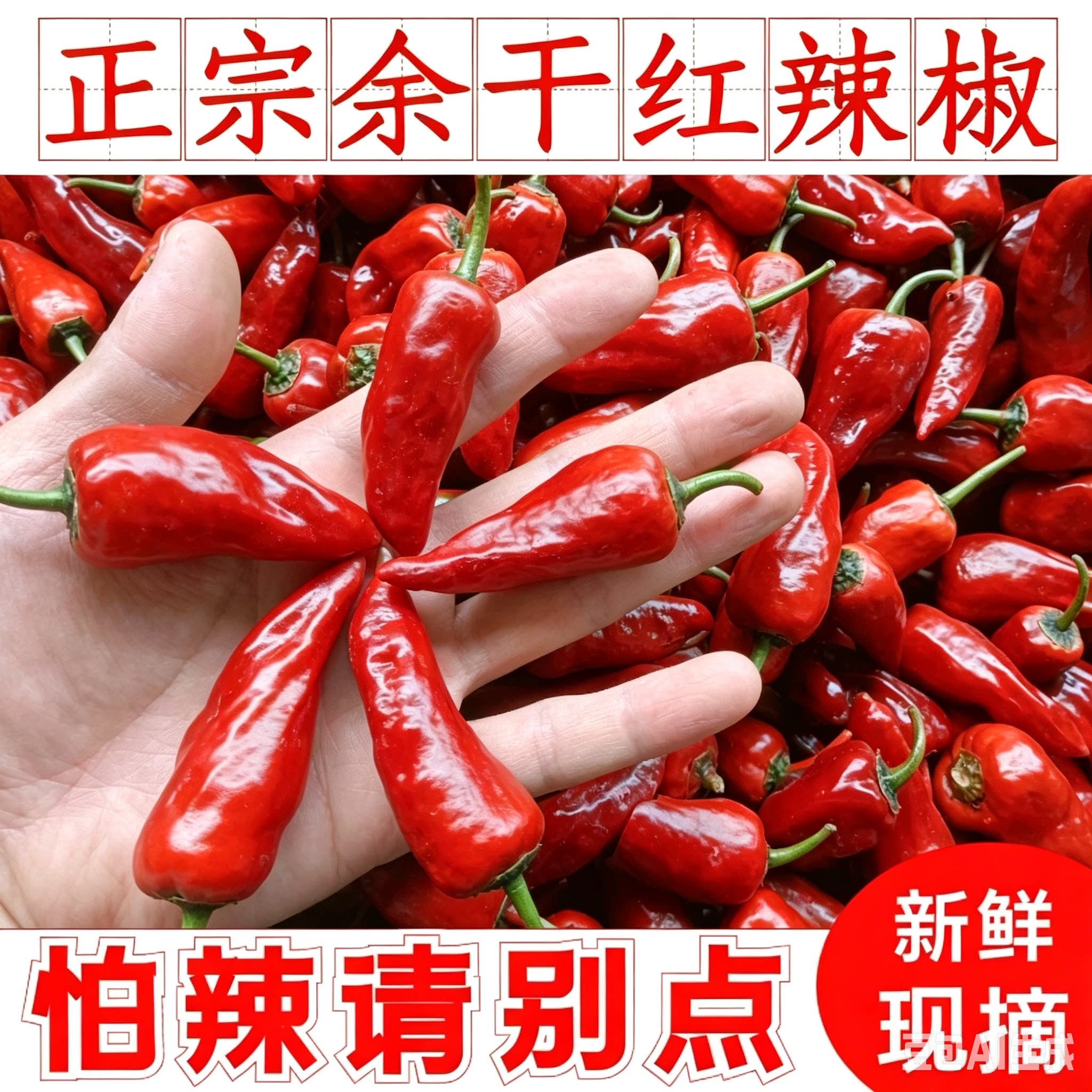 余干红辣椒新鲜现摘江西辣椒余干枫树薄皮辣椒农家红辣椒特辣