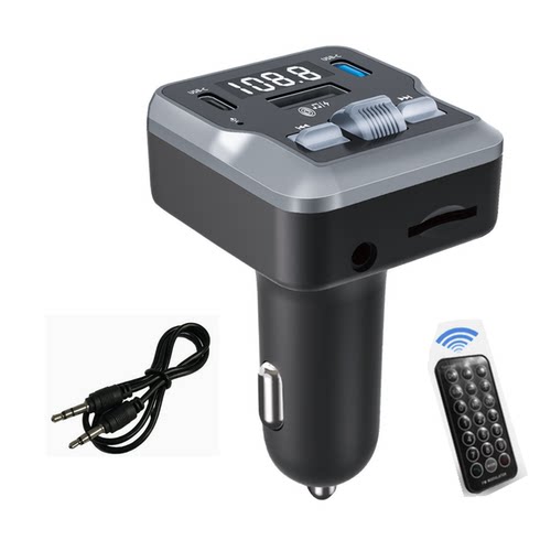 AUX输出车载蓝牙MP3播放器遥控器选歌内存卡U盘发射收音机接收器