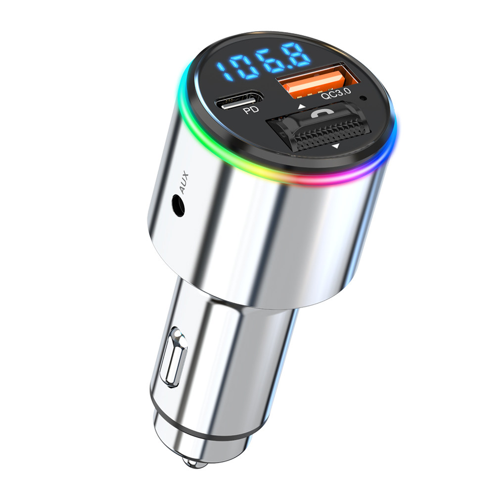 金属车载MP3播放器插卡AUX蓝牙接收器多功能汽车U盘音乐播放免提