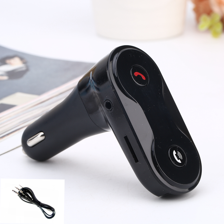 蓝牙车载mp3播放器aux插卡发射器
