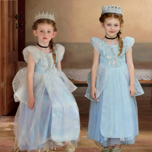 女童辛德瑞拉灰姑娘亮片公主裙