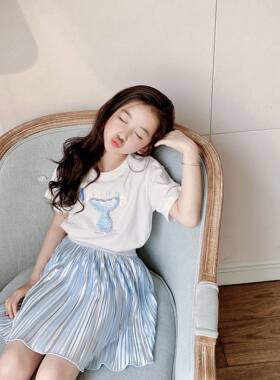 kw家立体尾巴珠片百褶裙美人鱼