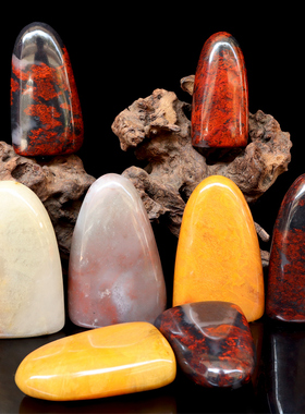 桂林鸡血玉石闲章小印章闲章篆刻石料书法国画随形写毛笔字引首章