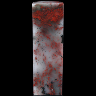 印章天然玉石桂林鸡血玉鸡血石篆刻订制上朗料5.1*5.0*16.2cm摆件